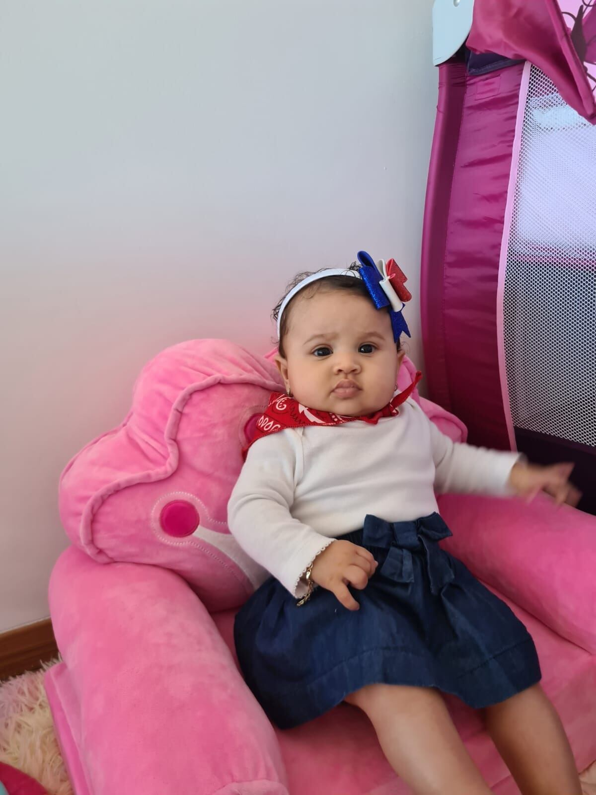 Pablo Arboine es el feliz papá de Esmay, una bebita de 4 meses. Cortesía.