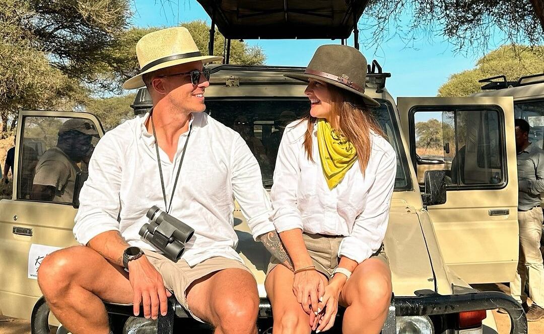 Daniel Vargas y Shirley Álvarez en África.