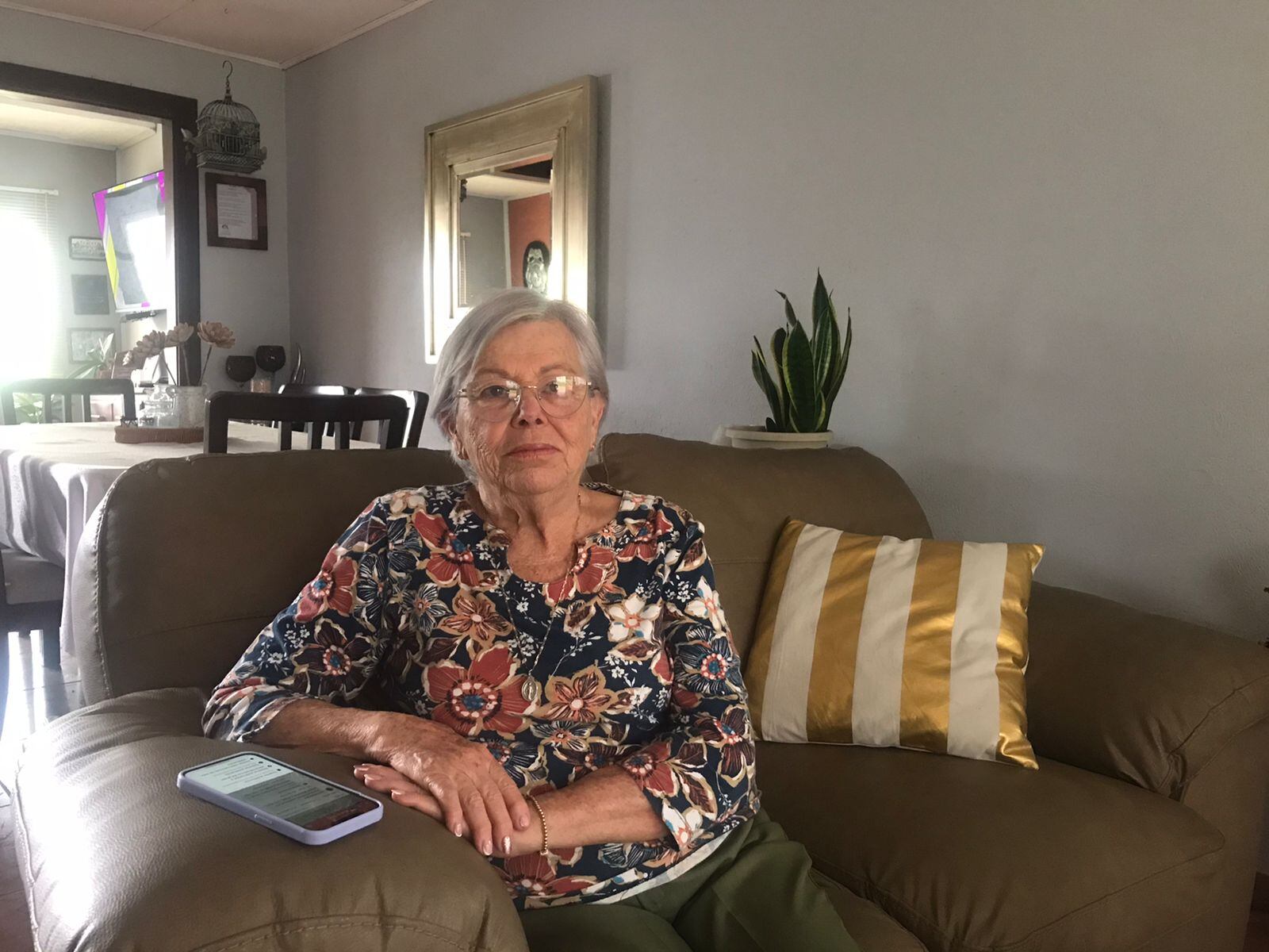 María Borbón Salas, bebé raptada en 1944. Foto Adrián Galeano.