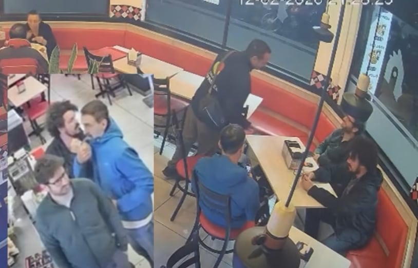 Fabián Meza, periodista de Noticias Repretel, logró obtener las evidencias de que el actor español Gorka Otxoa estuvo comiendo pollo en Cartago.