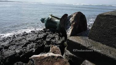¡Volvió al mar! Esto fue lo que le pasó a la icónica estatua de sirena de Esterillos