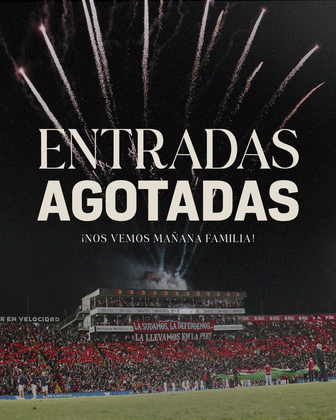 Liga Deportiva Alajuelense vendió todas las entradas para el partido de este 15 de enero contra el Municipal Liberia.