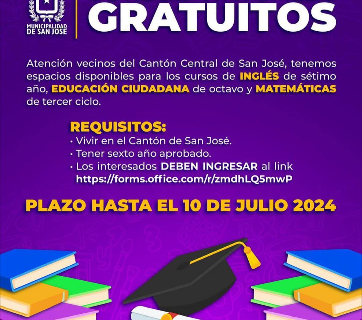 Cursos de la Municipalidad de San José