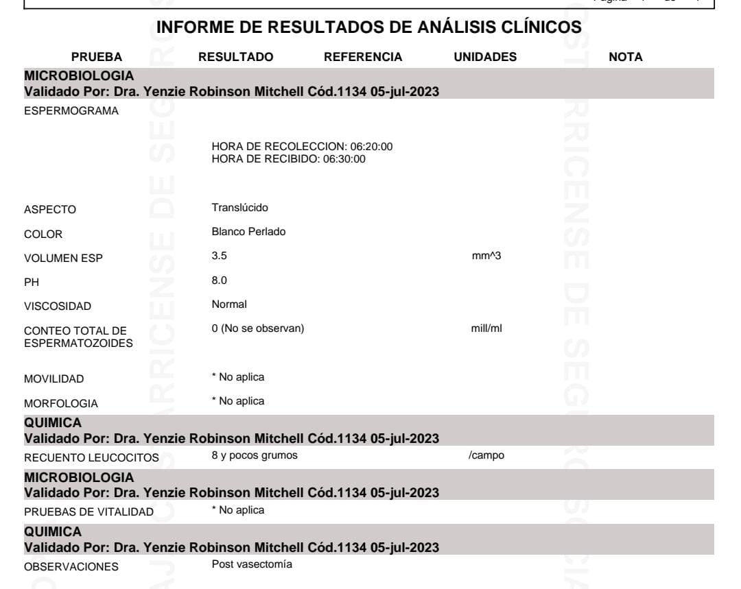 Tico de 24 se realiza la vasectomía y cuenta cómo le fue en el proceso