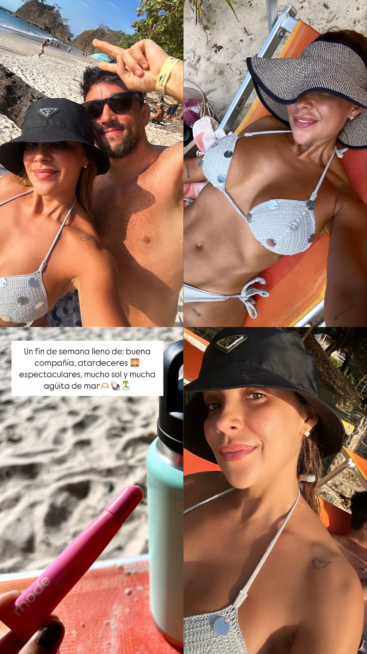 Ericka Morera se mostró muy feliz en este maravilloso destino.