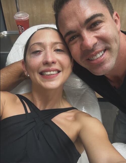 Lucía Jiménez, bailarina de Mira quién baila (MQB) y su golpe en el ojo.