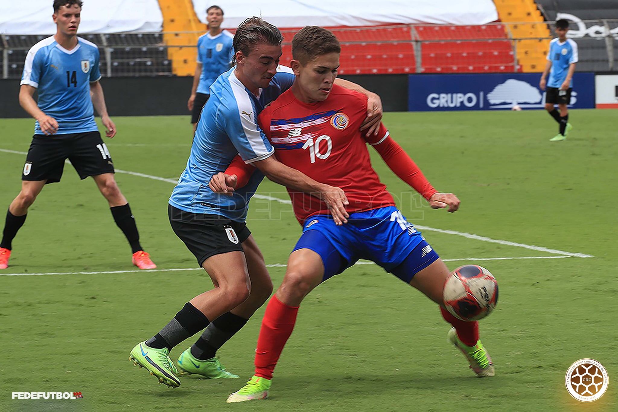 Selección sub-20 vs Uruguay. Prensa Fedefútbol.