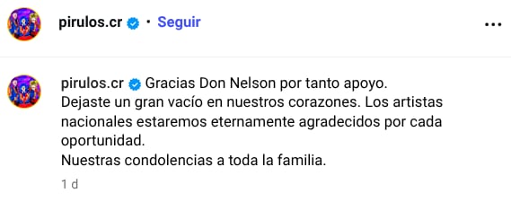 Los Pirulos dejaron de lado sus payasadas y risas para despedir a Nelson Hoffmann, quien los apoyó más de una vez llevándolos a su programa Sábado feliz.