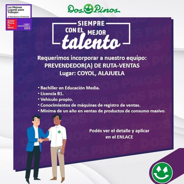 Puestos de trabajo 
Empleo Costa Rica