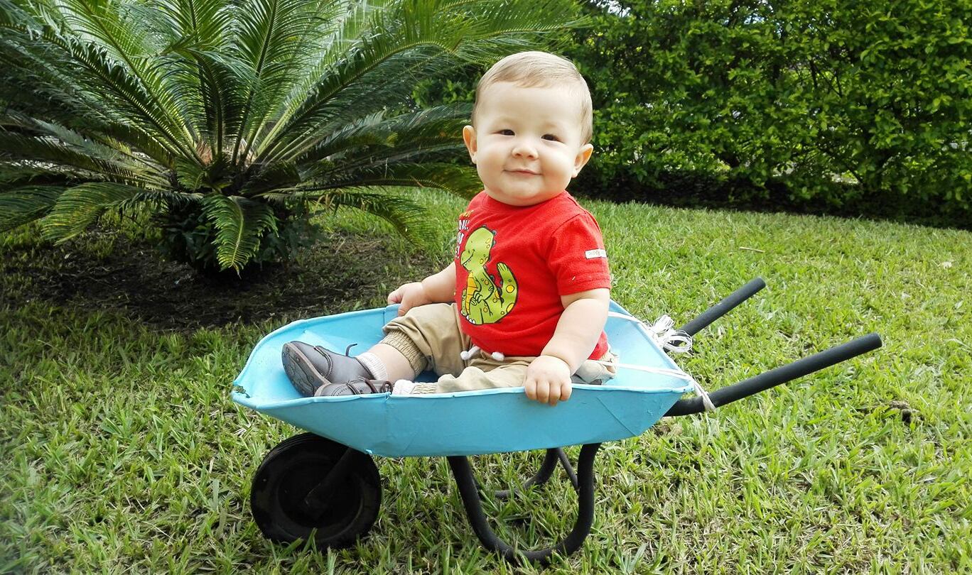 Roban carretillo de juguete a chiquito en Moravia. Foto cortesía Ronny Jiménez.