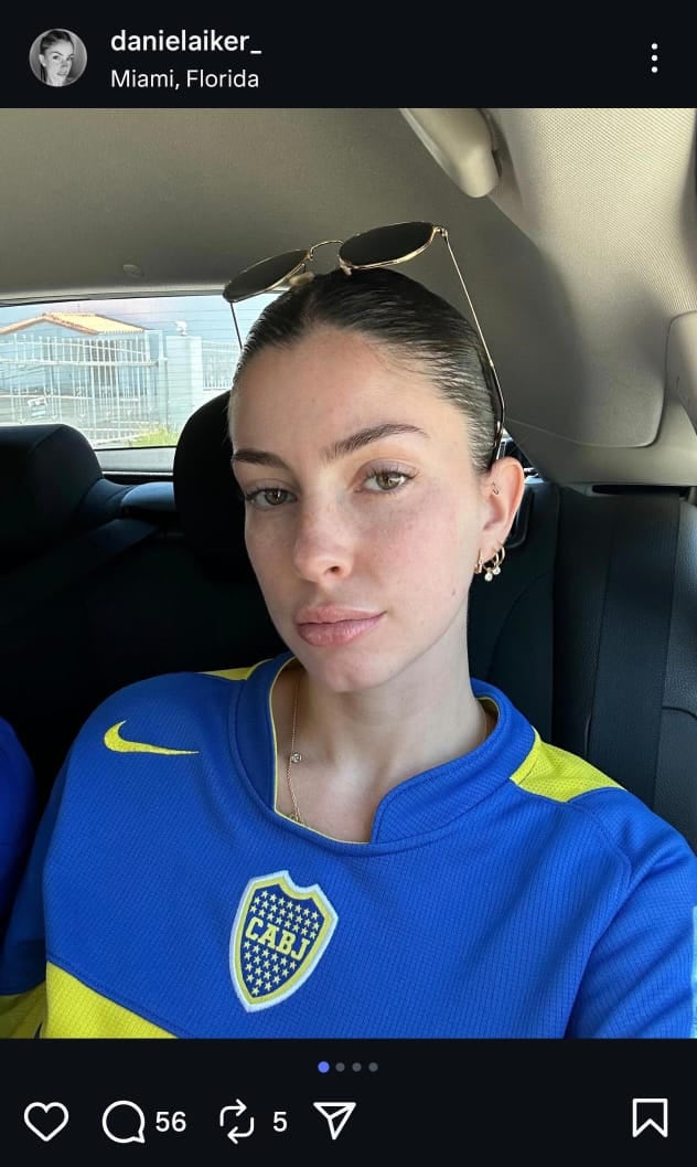 Daniela, aficionada de Boca Juniors