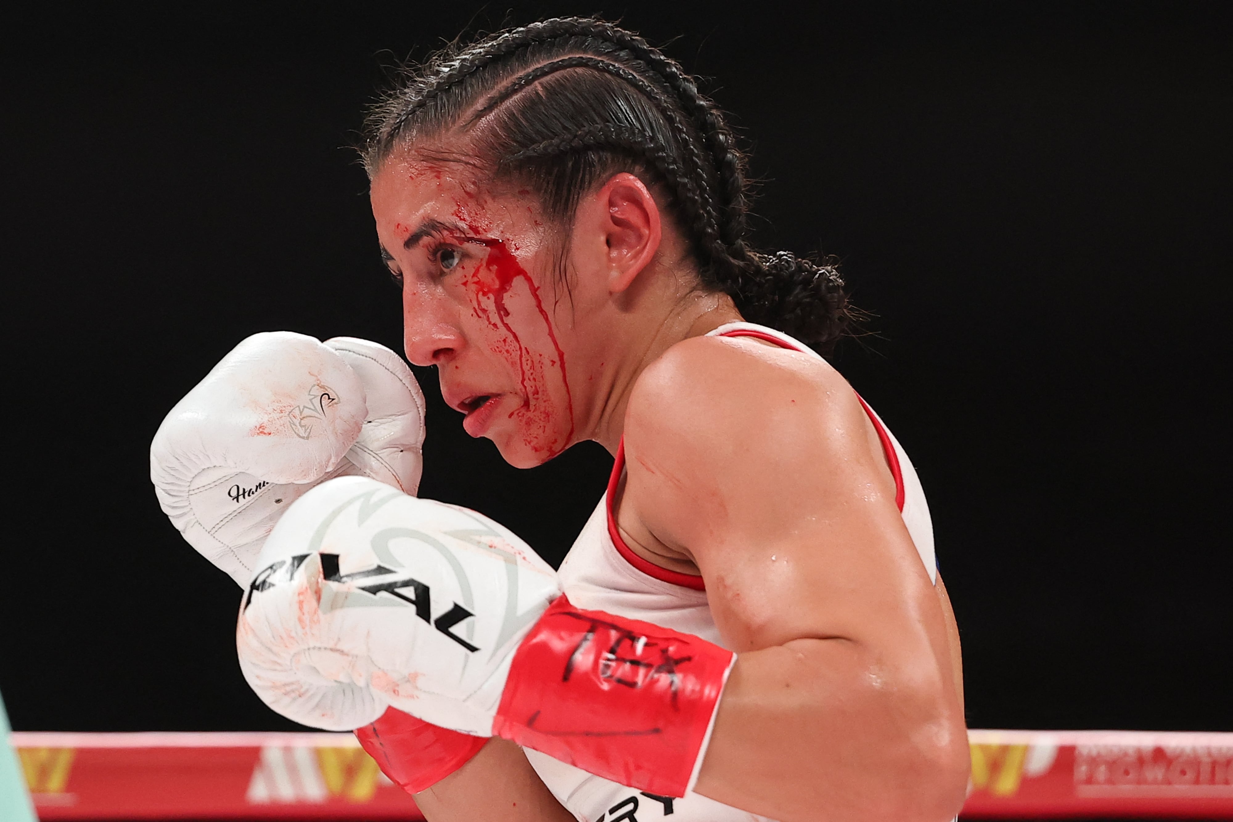 EL PASO, TEXAS - MAY 30: Yokasta Valle during her WBC Jr Flyweight championship bout at El Paso County Coliseum on May 30, 2026 in El Paso, Texas. Ed Mulholland/Getty Images/AFP (Photo by Ed Mulholland / GETTY IMAGES NORTH AMERICA / Getty Images via AFP)