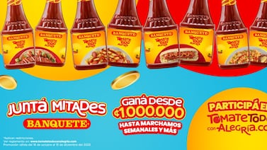 Gánese hasta un millón de colones juntando mitades con Banquete