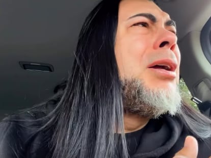 Nelson Guillén, cantante y líder del grupo de rock nacional Agressor.