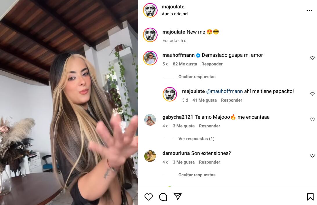 María José “Majo” Ulate refrescó su imagen con un cambio de look que dejó a su galán, Mauricio Hoffmann, como loco.