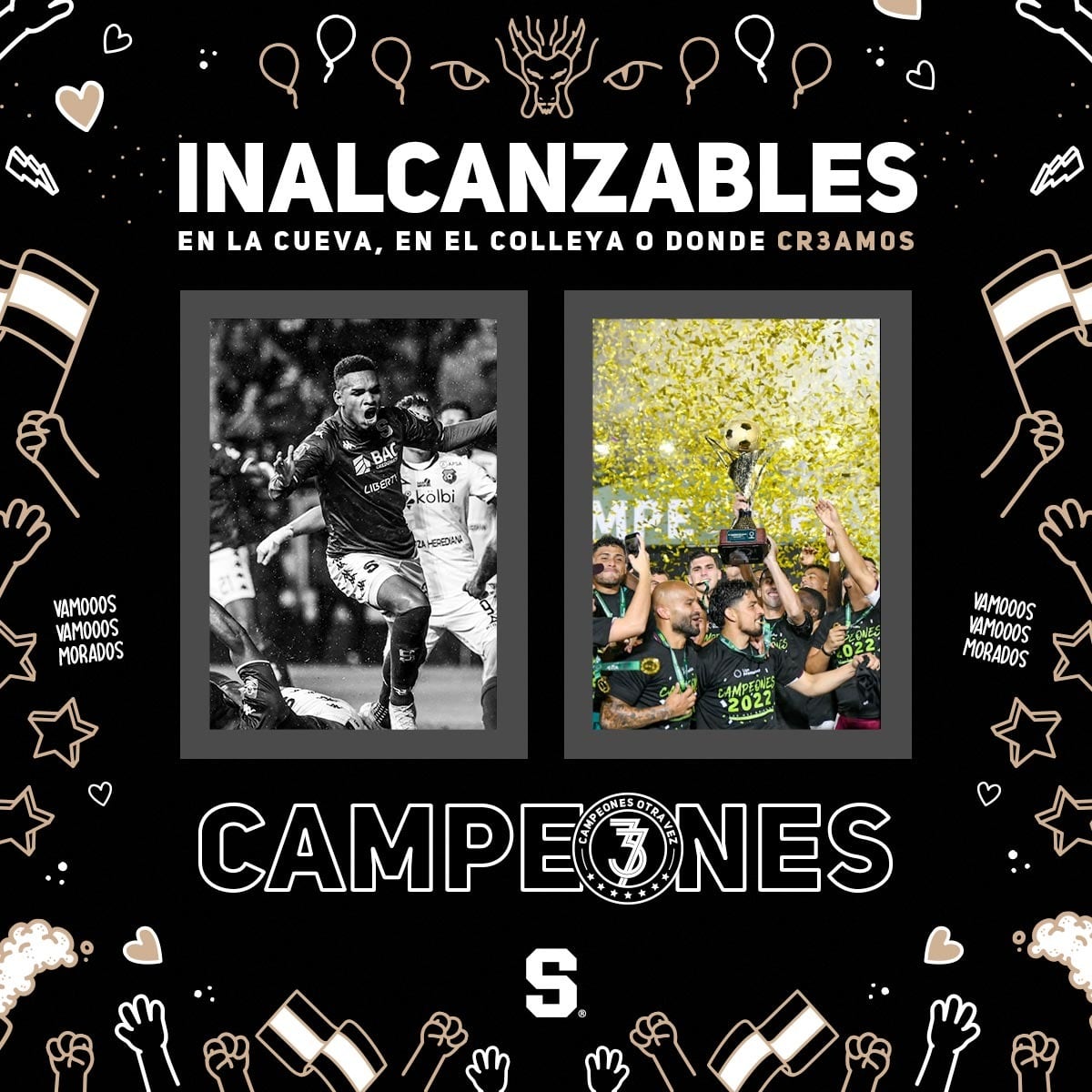 Los morados siguen celebrando en redes sociales. Twitter.