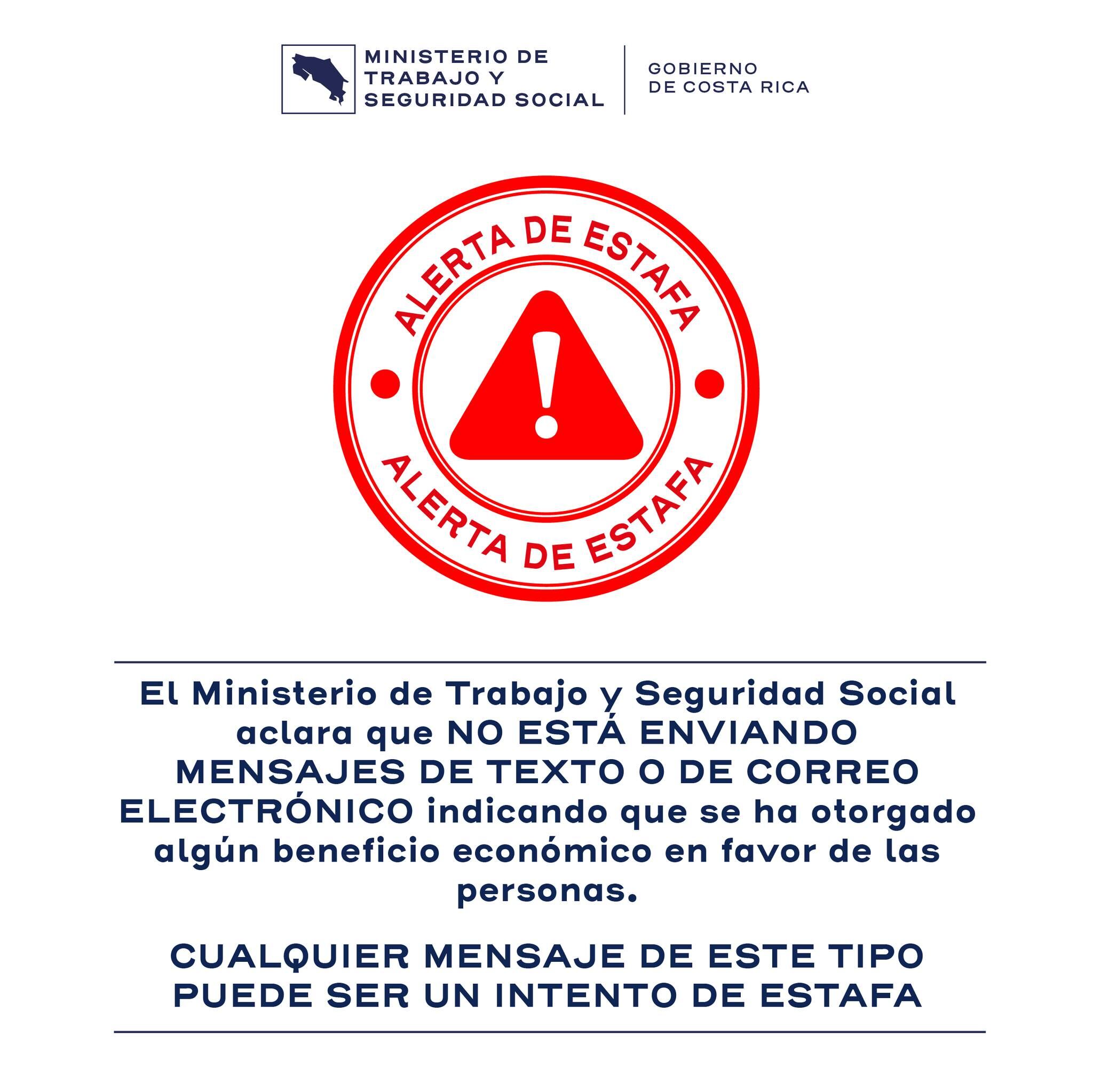 Nos alerta el Ministerio de Trabajo que ya salió una nueva estrategia para ver si a usted lo pueden estafar