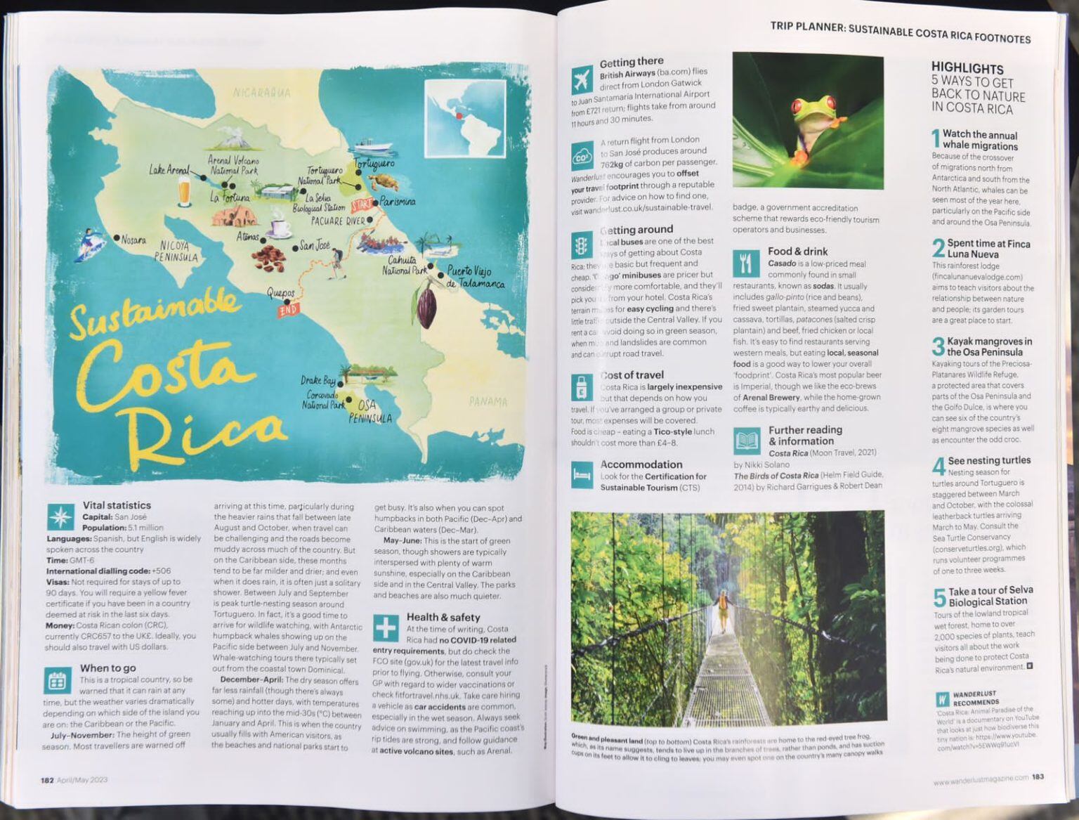 Esto dice importante revista del Reino Unido sobre Costa Rica