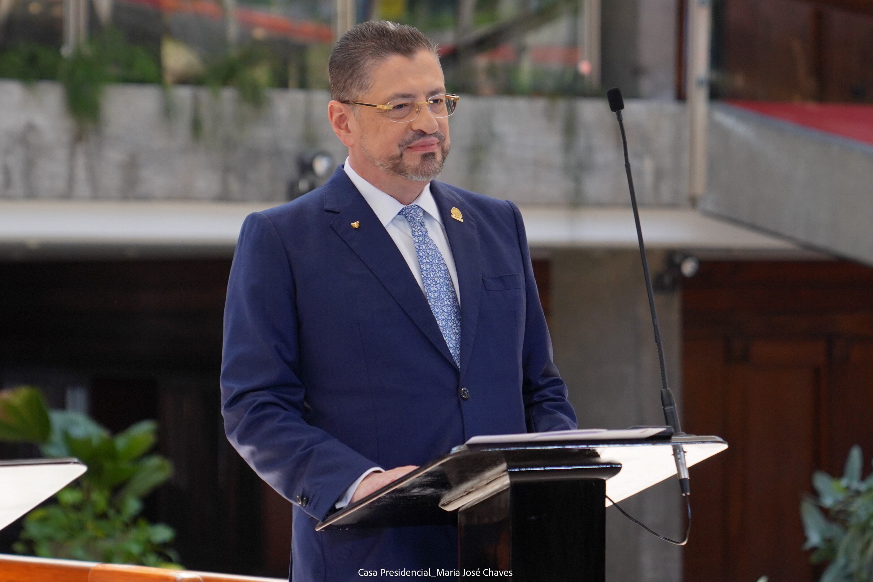 Rodrigo Chaves en conferencia de prensa
