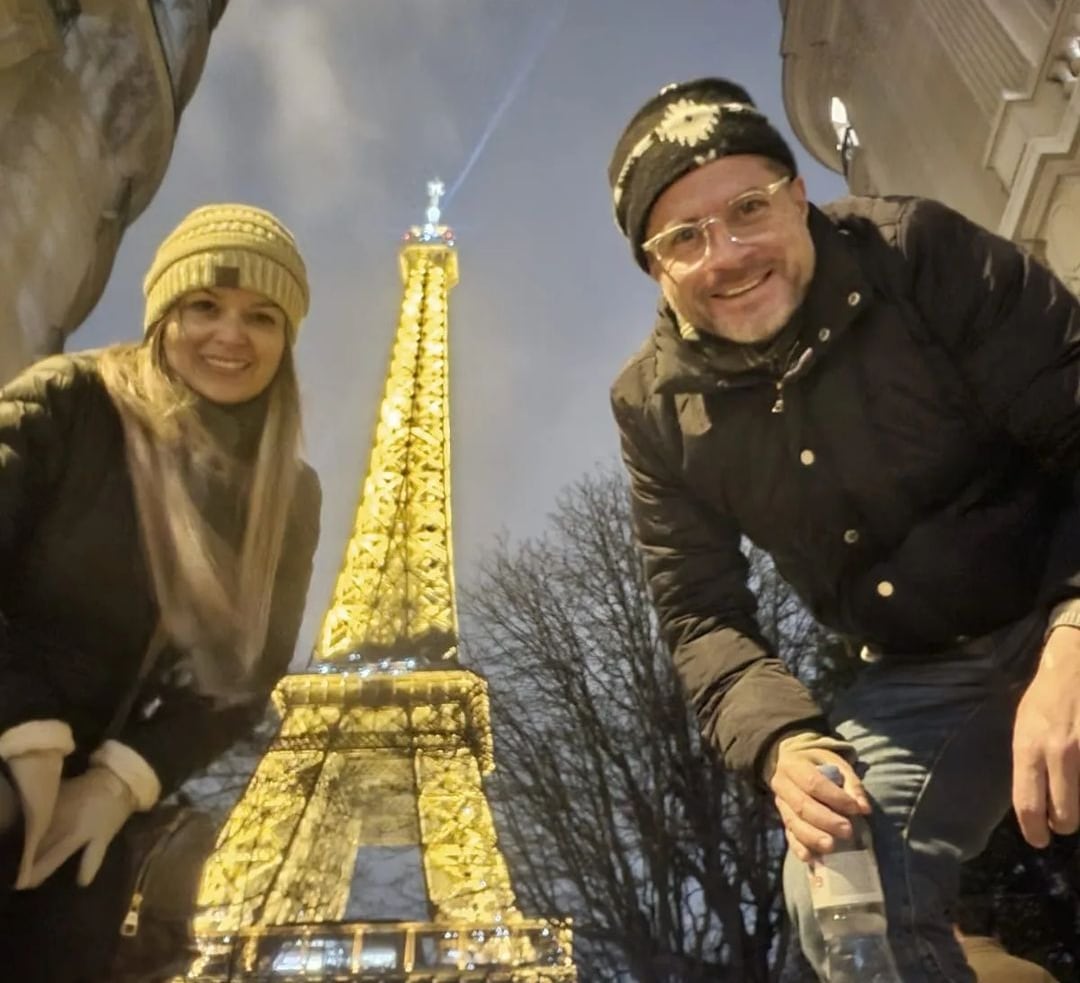Gustavo López y su esposa Karen Alvarado