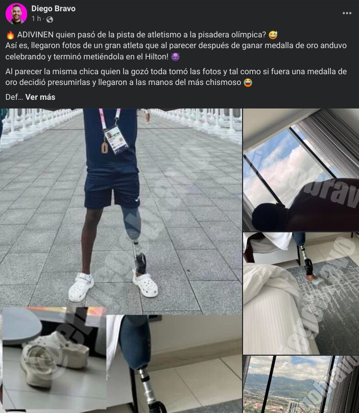 En las últimas horas se intensificaron los rumores de un supuesto romance entre el atleta limonense, Sherman Guity, y la expareja de un famositico.