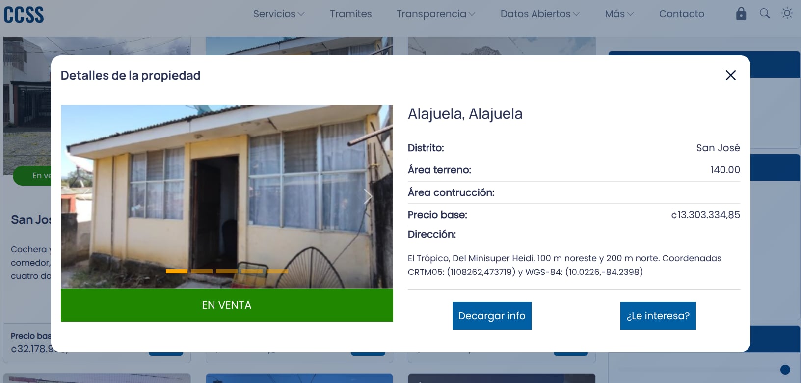 La CCSS tiene en venta casas en distintas partes del país y ofrece financiamiento