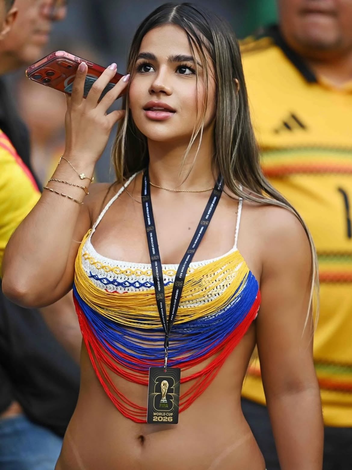 La colombiana Verónica Soto fue una de las aficionadas reales que más llamó la atención durante el Mundial 2026.