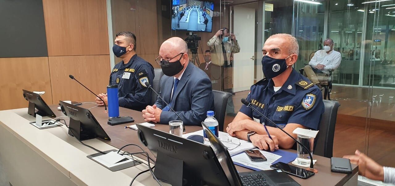 Michael Soto, Ministro de Seguridad, en Comisión Permanente Especial de Seguridad y Narcotráfico, Foto cortesía.
