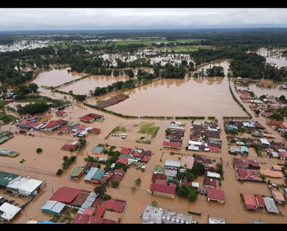 Inundaciones en la zona norte del país. Foto cortesía.