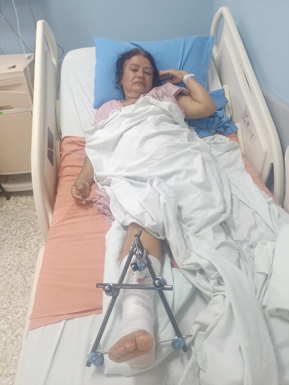 Ivette Lasso improvisada que sufrió severa lesión en Zapote