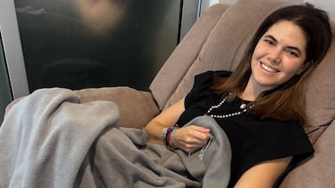 Carolina Jaikel regresó a Estados Unidos a seguir su tratamiento contra el cáncer