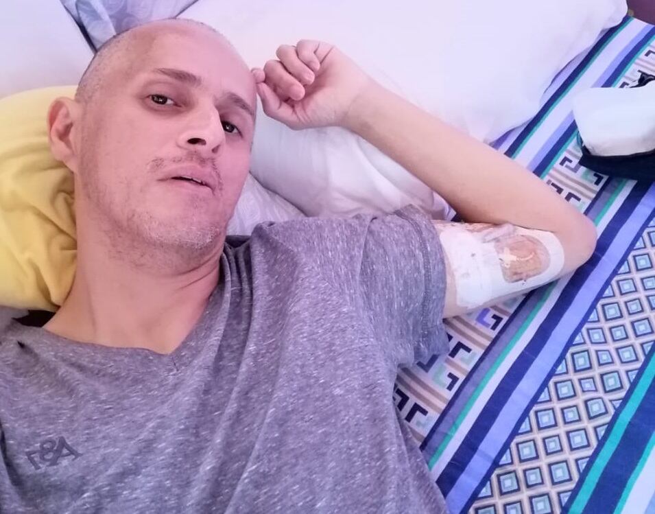 Heiner Calderón, oficial de la Fuerza Pública que está luchando contra el cáncer. Foto cortesía Heiner Calderón.