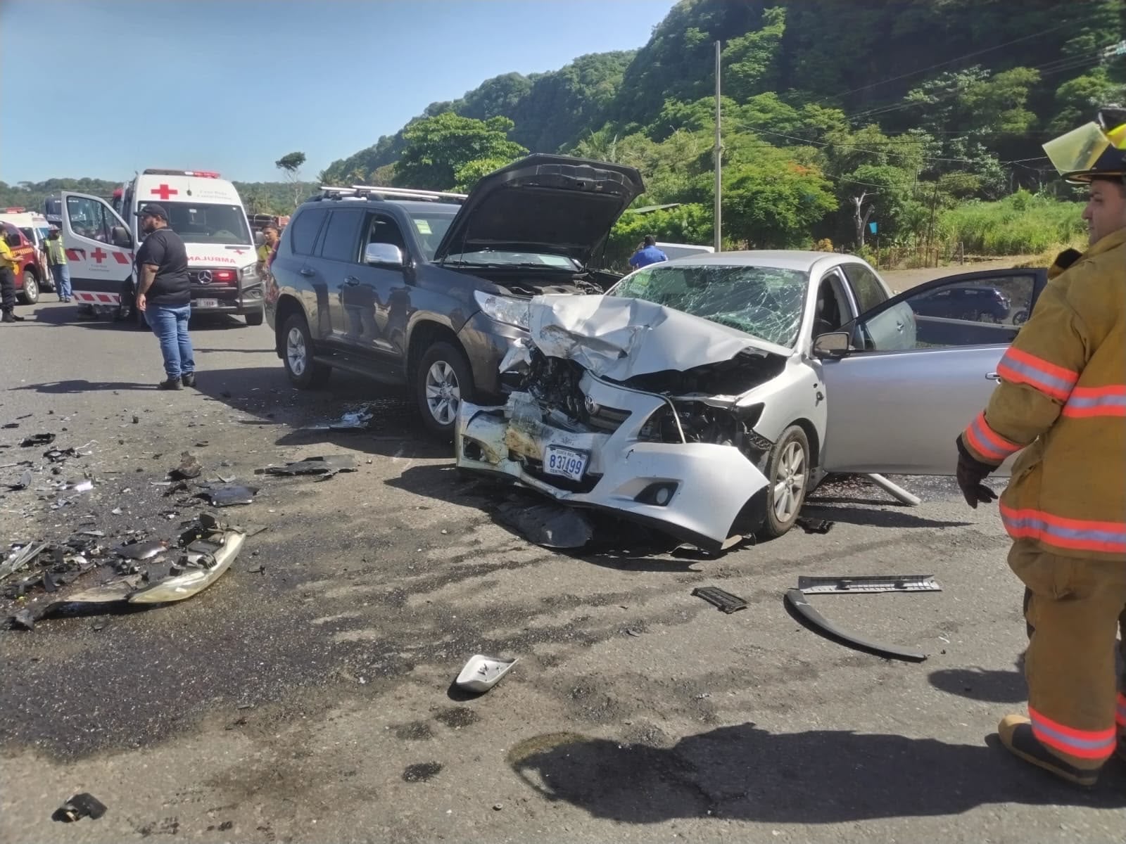 Diputado Jesús Calderón sufrió un accidente de tránsito y tuvo que ser llevado al hospital