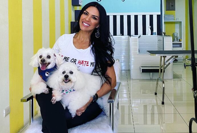 La modelo Marcela Negrini tiene años de tener a Misha y a Bunny