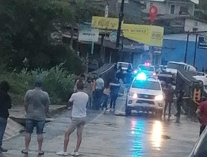 Uno de los accidentes ocurrió en Aguas Zarcas. Foto Noticias Aguas Zarcas.