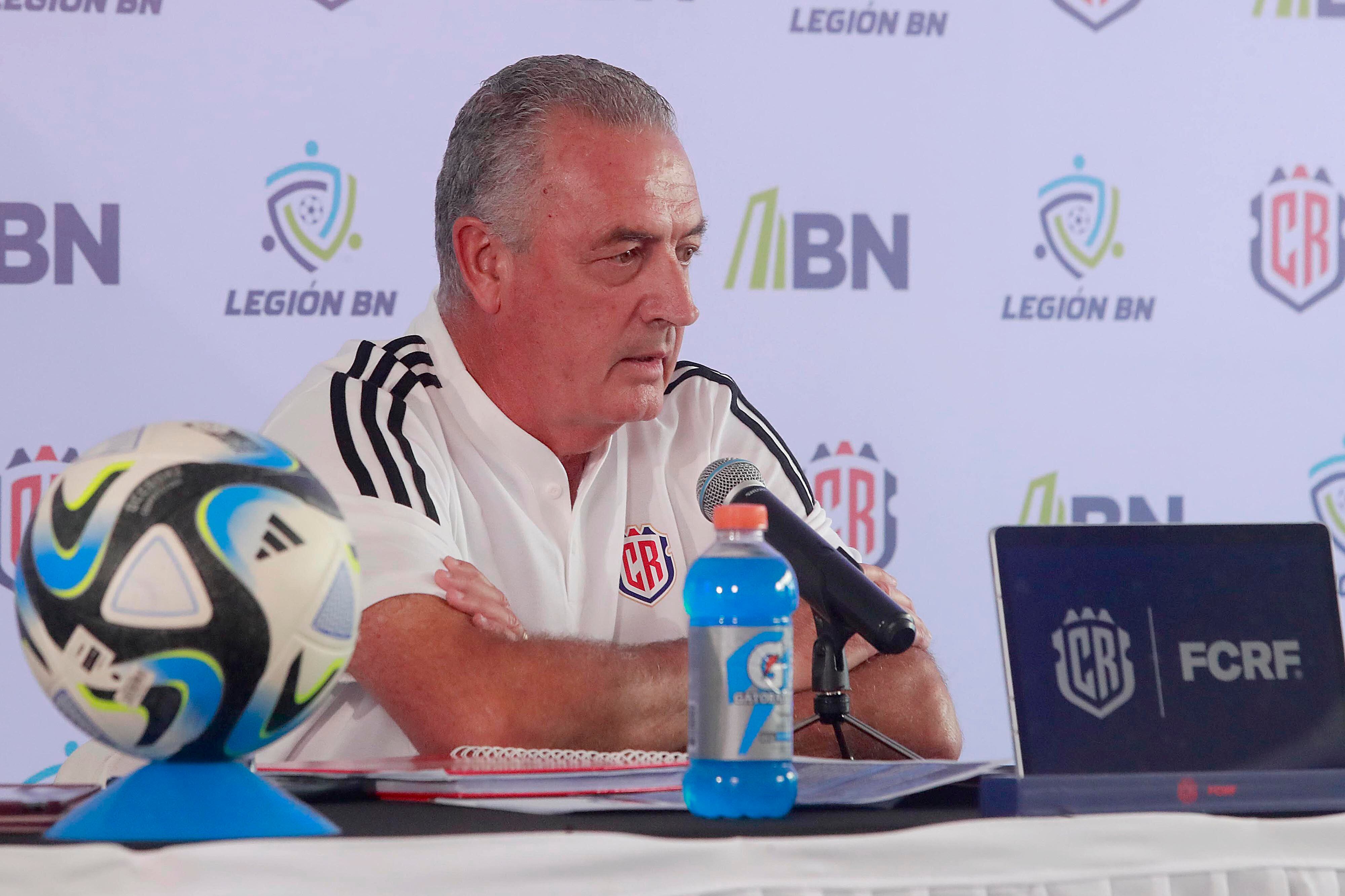 01/02/2024       Estadio Nacional. Conferencia de prensa con el director técnico de la Selección Nacional, Gustavo Alfaro, previo al partido amistoso de la Selección Nacional de Costa Rica ante su similar de El Salvaldor. Foto: Rafael Pacheco Granados.