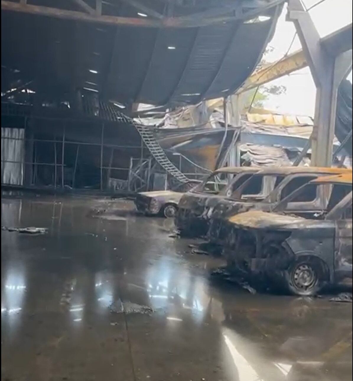 Incendio en San Pedro. Foto cortesía Marco Wright.