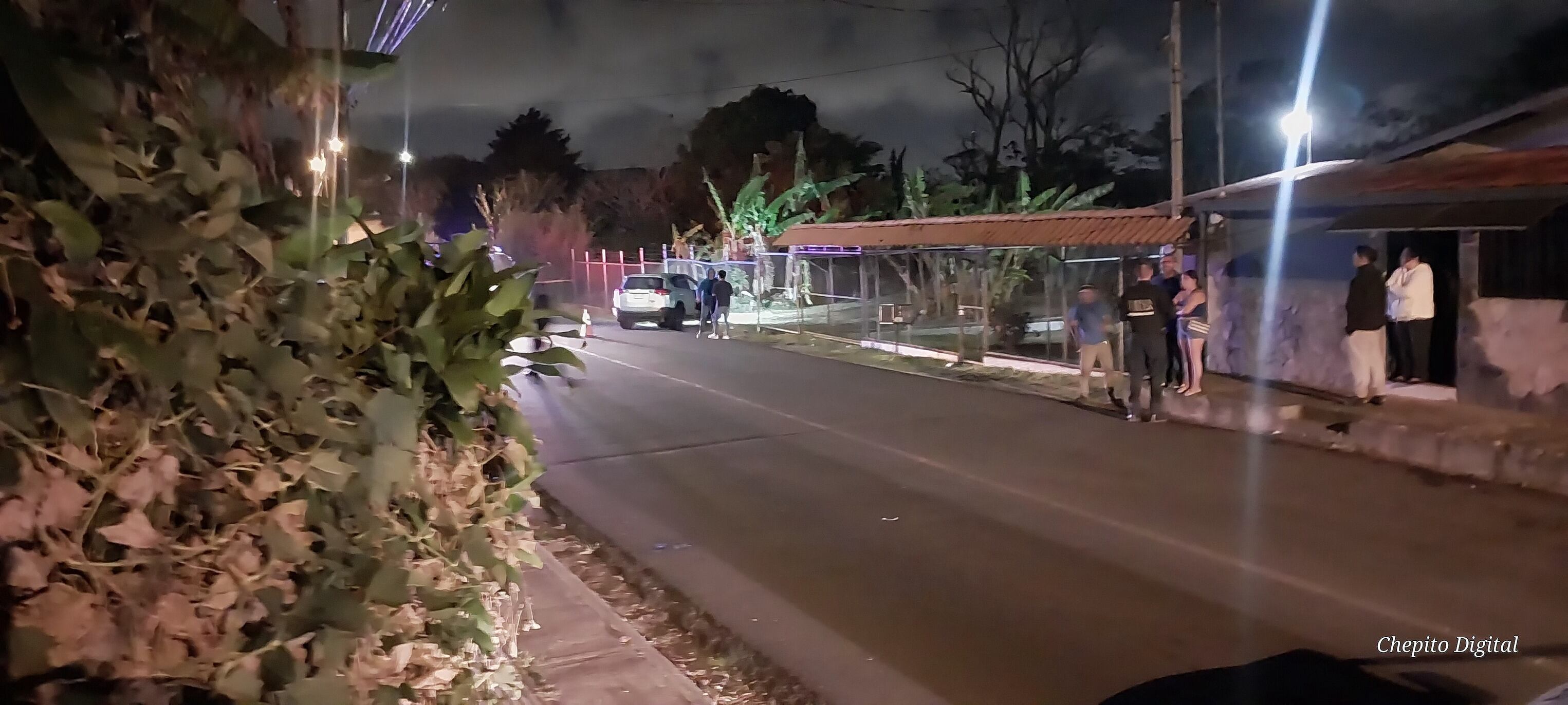 Balacera deja cuatro heridos en San Luis de Santo Domingo de Heredia. Foto Chepito Digital.