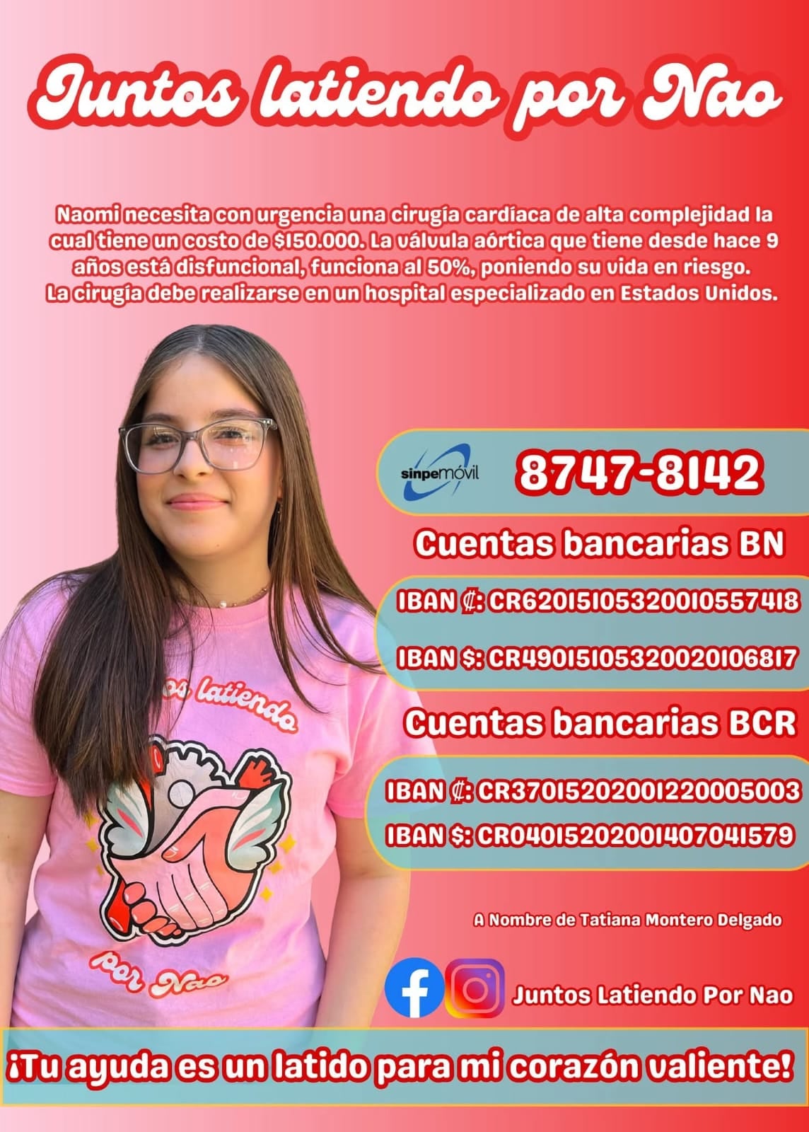 Donación también se puede hacer por transferencia