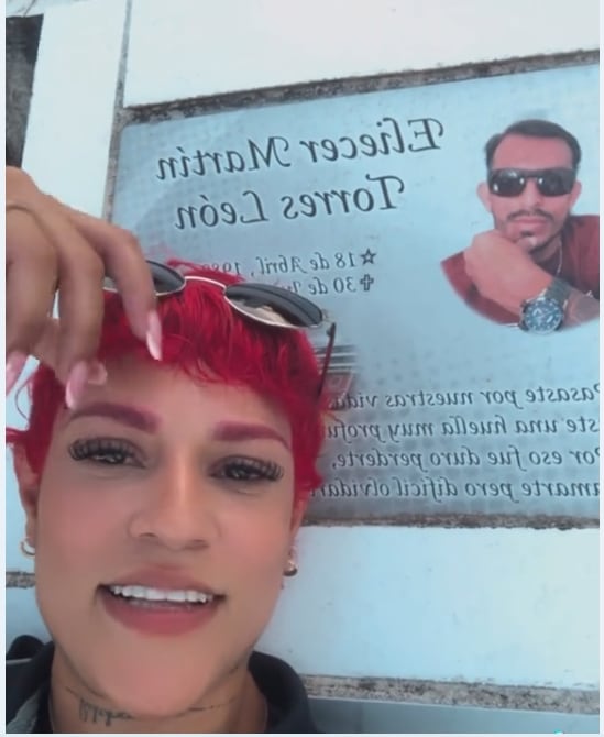 Marisol visitó la tumba de Tingo luego de la sentencia