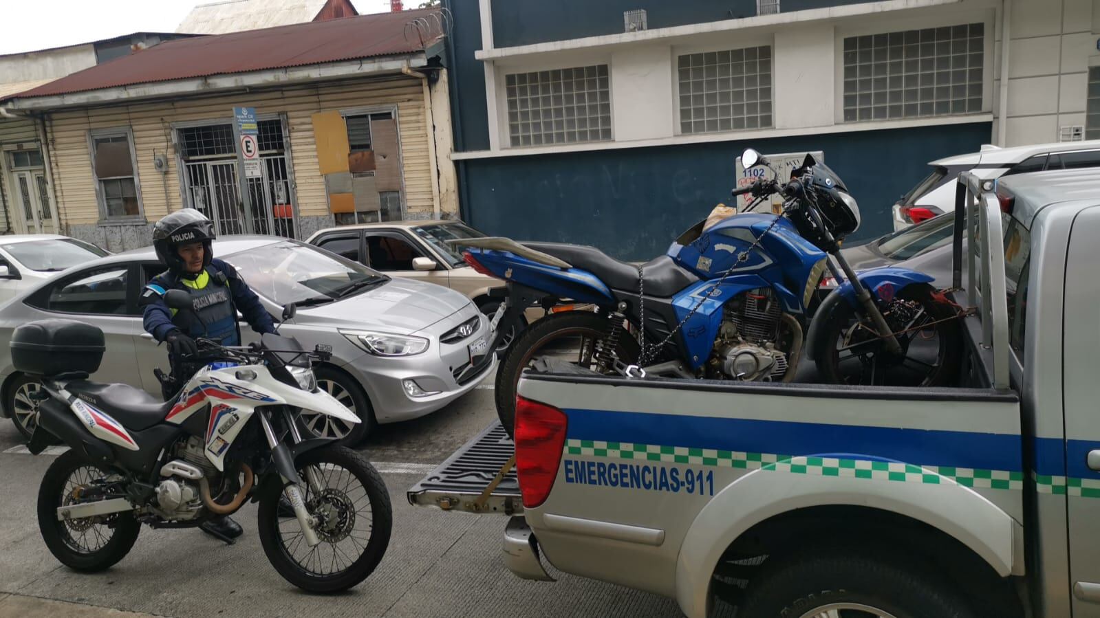 Policía Municipal de San José detuvo una verdadera motobomba el 30 de marzo del 2022