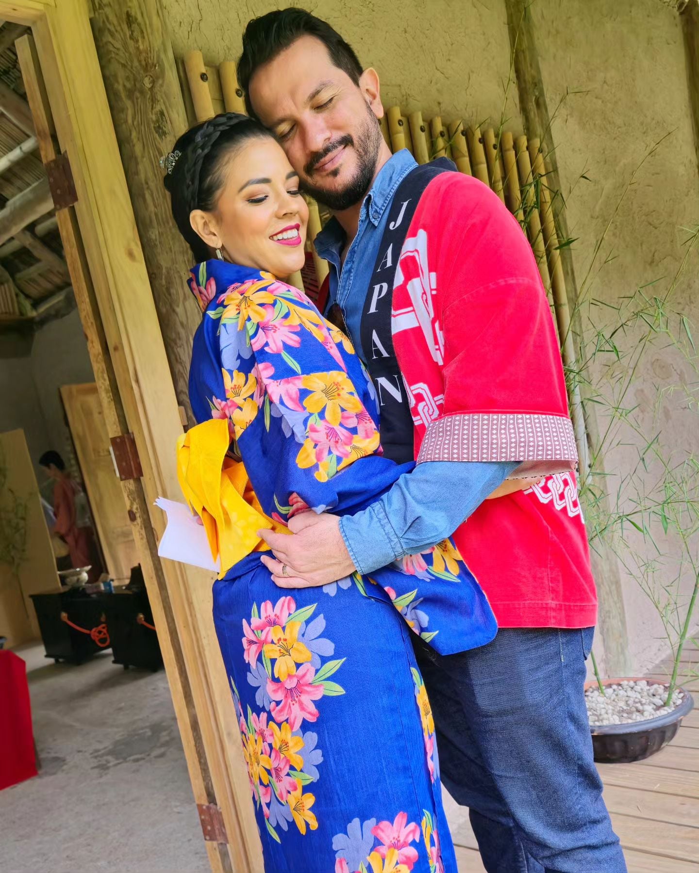 Natalia Rodríguez junto a su esposo Emilio Garro.