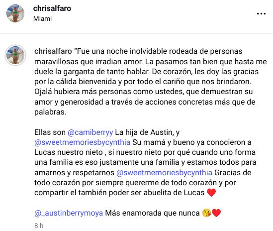 Christina Alfaro, esposa de Austin Berry.