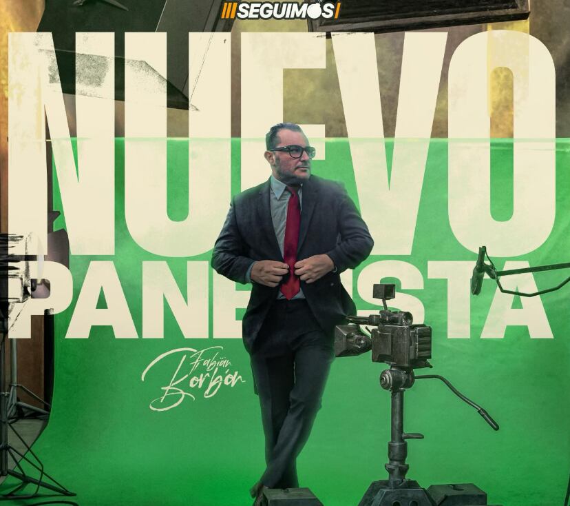 Fabián Borbón,  periodista deportivo