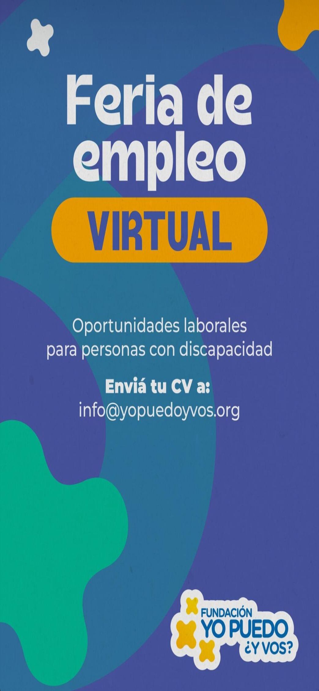 Feria de empleo virtual para personas discapacitadas.