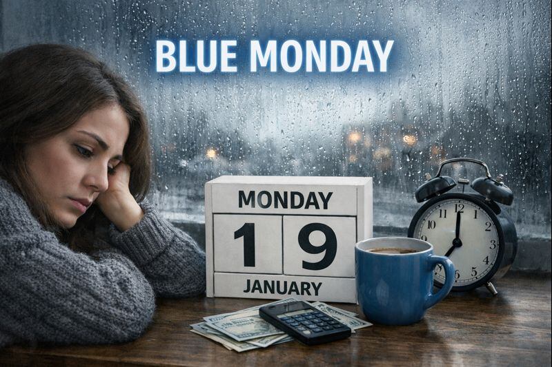 El Blue Monday se ubica tradicionalmente en el tercer lunes de enero.