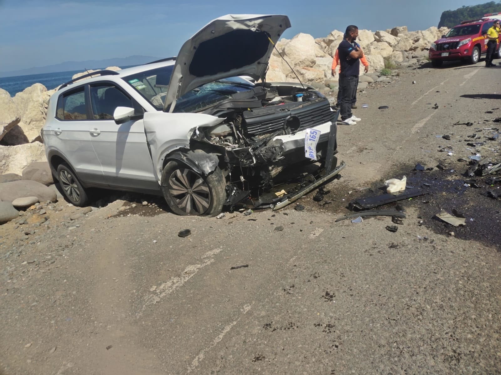 Diputado Jesús Calderón sufrió un accidente de tránsito y tuvo que ser llevado al hospital