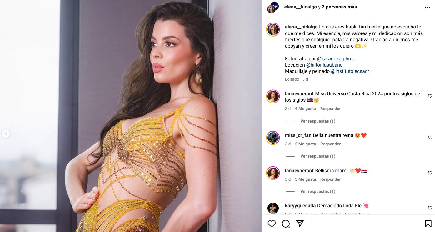 Elena Hidalgo, Miss Costa Rica 2024.