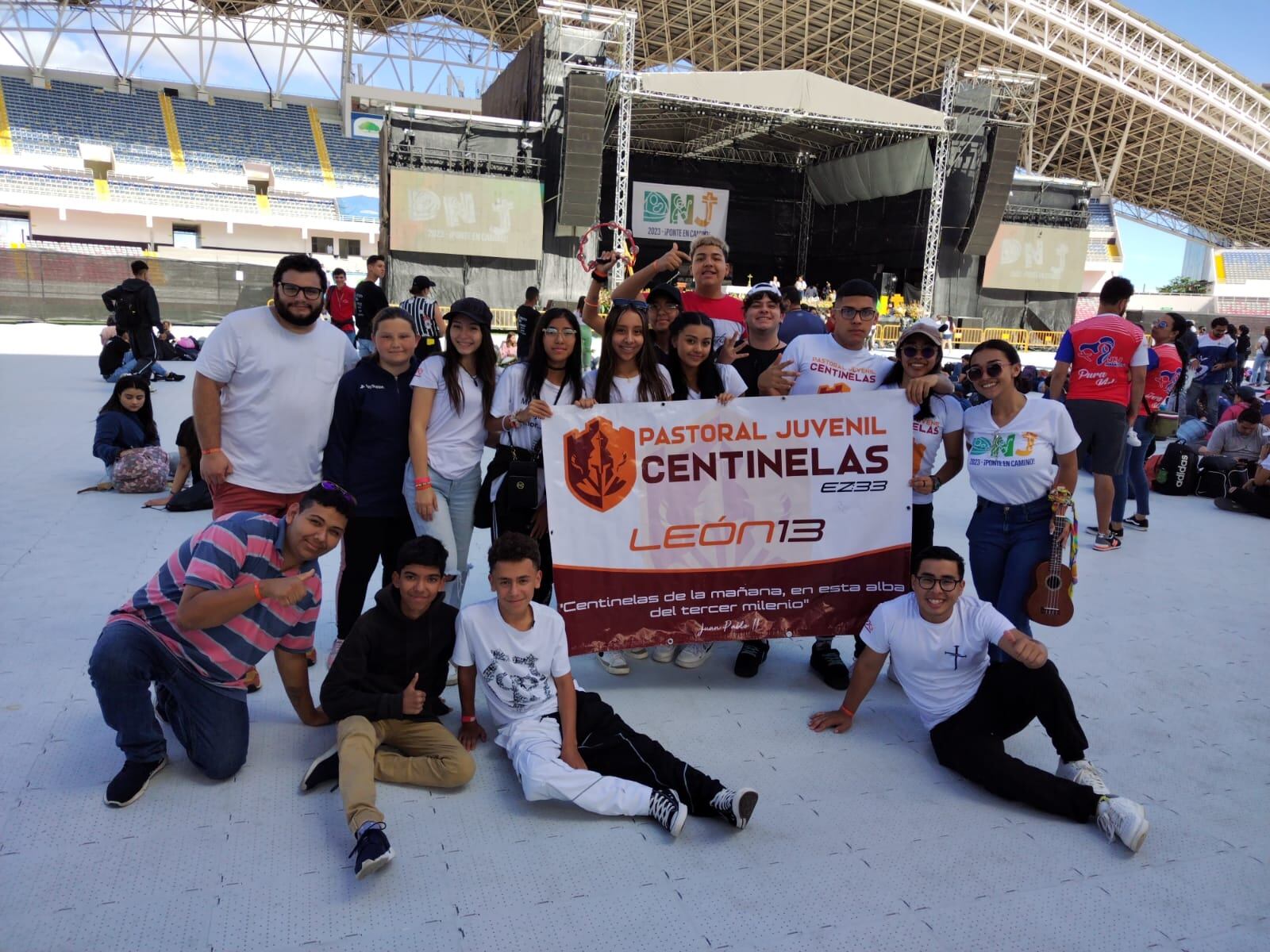 La Pastoral Juvenil de la León XIII llamada Centinelas, participó del Día Nacional de la Juventud San José 2023.