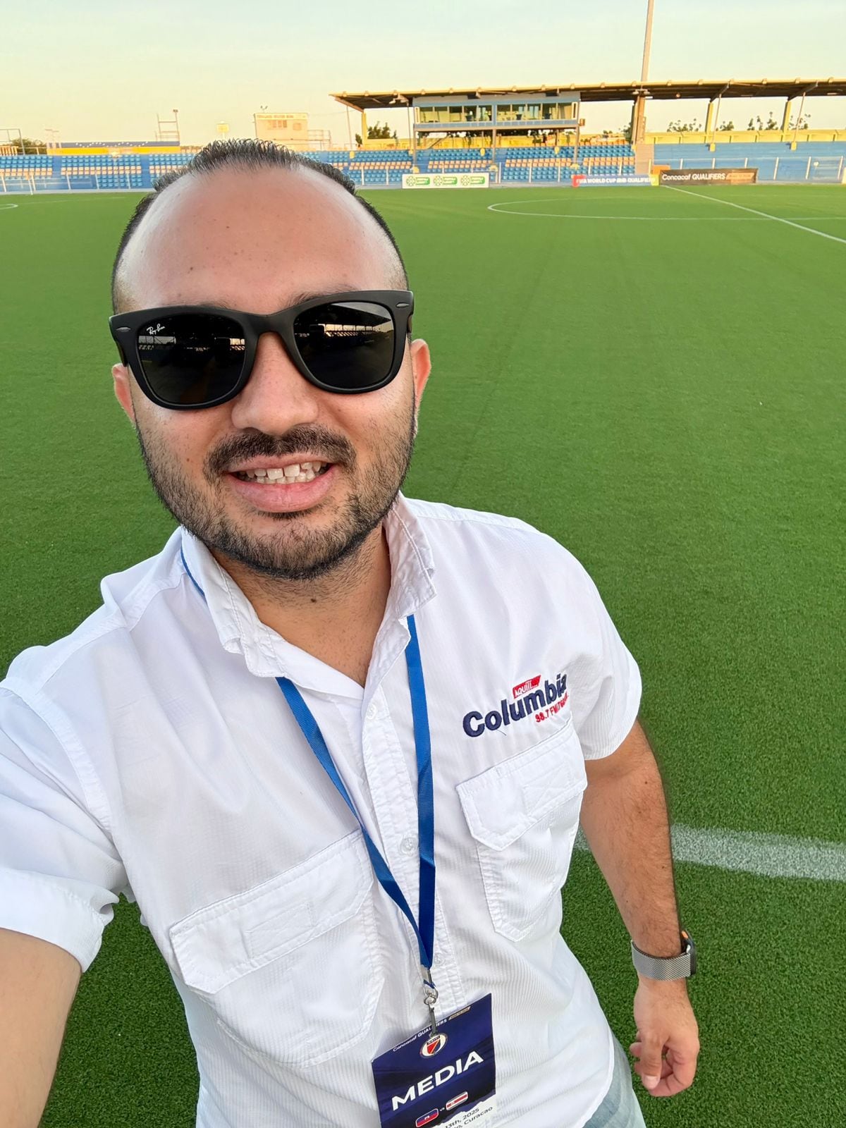 Anthony Porras estuvo en el estadio Ergilio Hato en Curazao para el partido entre Costa Rica y Haití.